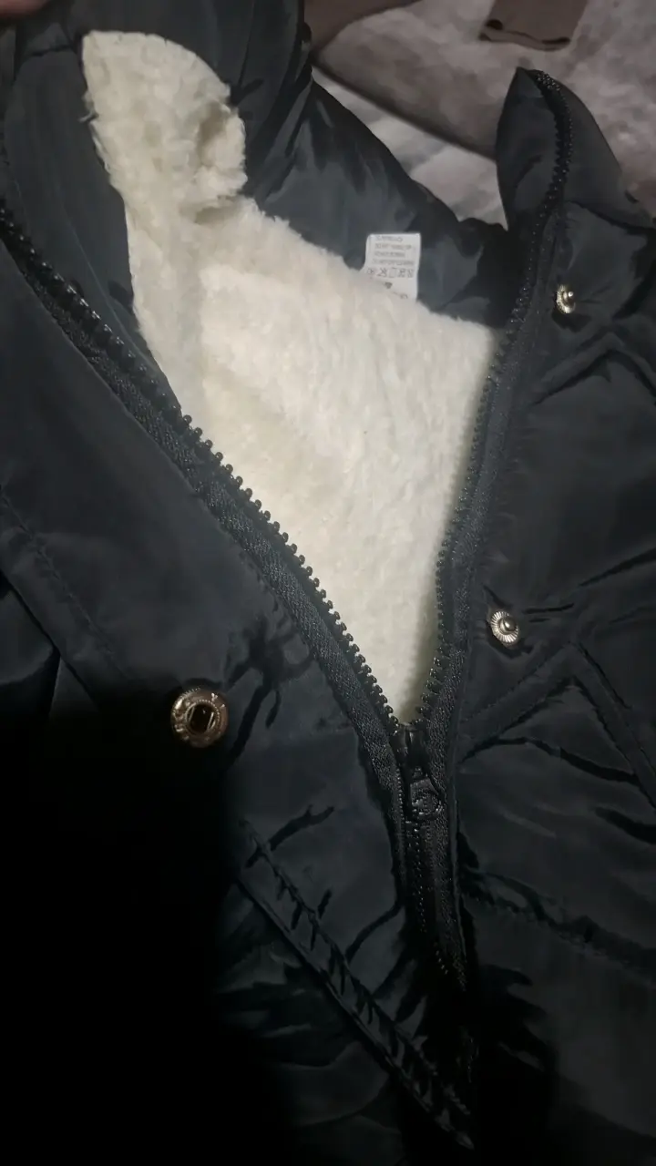 Chaqueta de invierno niña negra talla 8-10 - 2