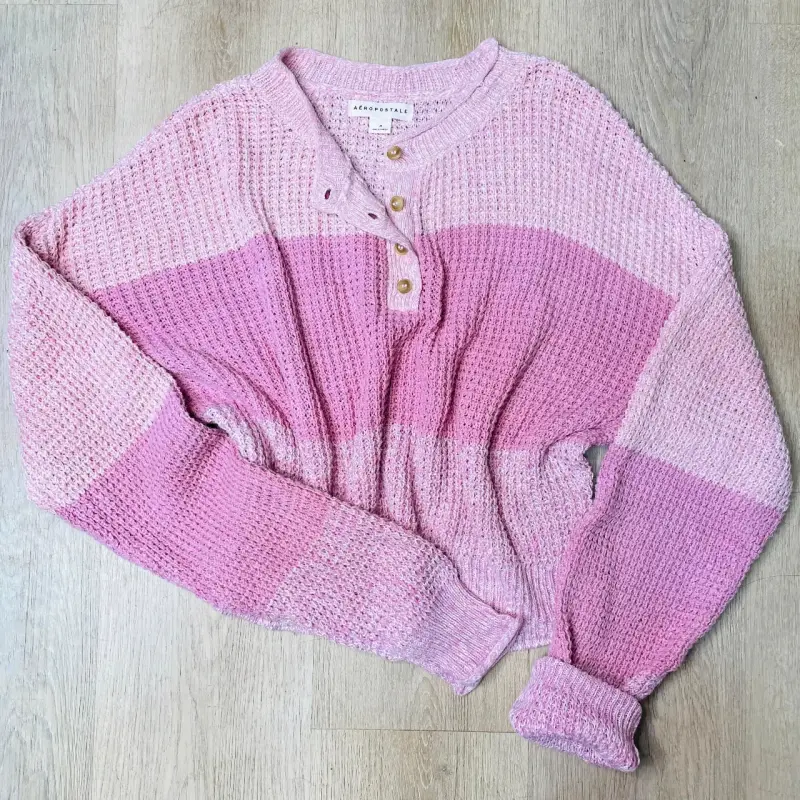 Sweater rosado de punto Aéropostale