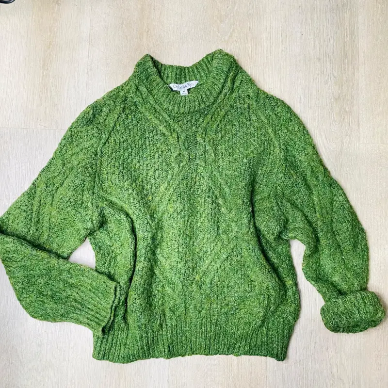 Suéter verde de lana