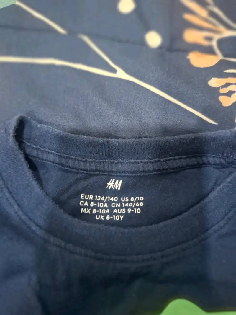 Polera niño azul estampada - 1