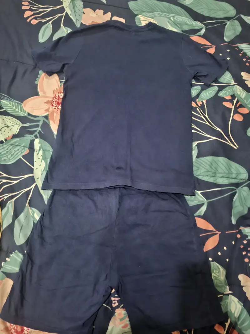 Polera niño azul estampada - 2