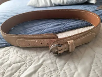 Correa de cuero beige - miniatura 2