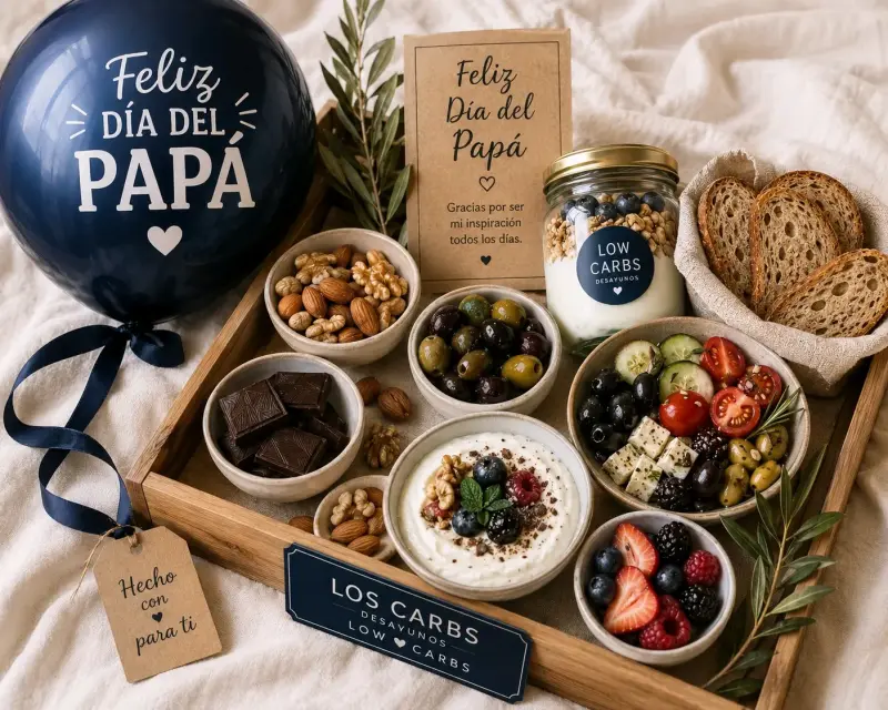 Caja de desayuno mediterráneo para papá en su día - 3