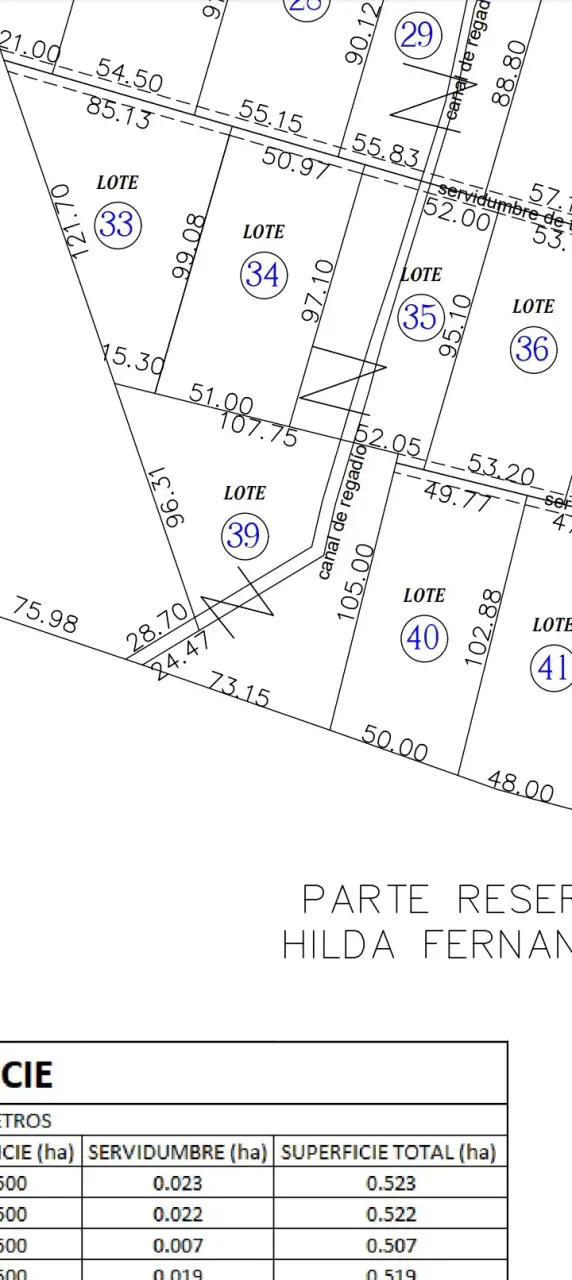 Vendo dos parcelas, lote 39 y 40. - 1