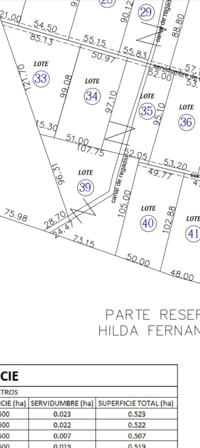 Vendo dos parcelas, lote 39 y 40. - miniatura 1