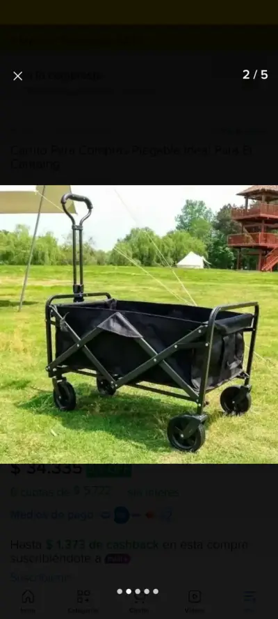 Carrito de compras plegable - miniatura 2