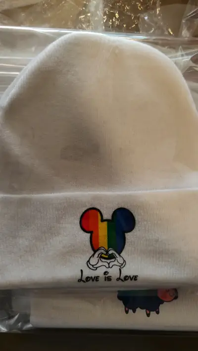 Gorro blanco con estampado colorido - miniatura 3