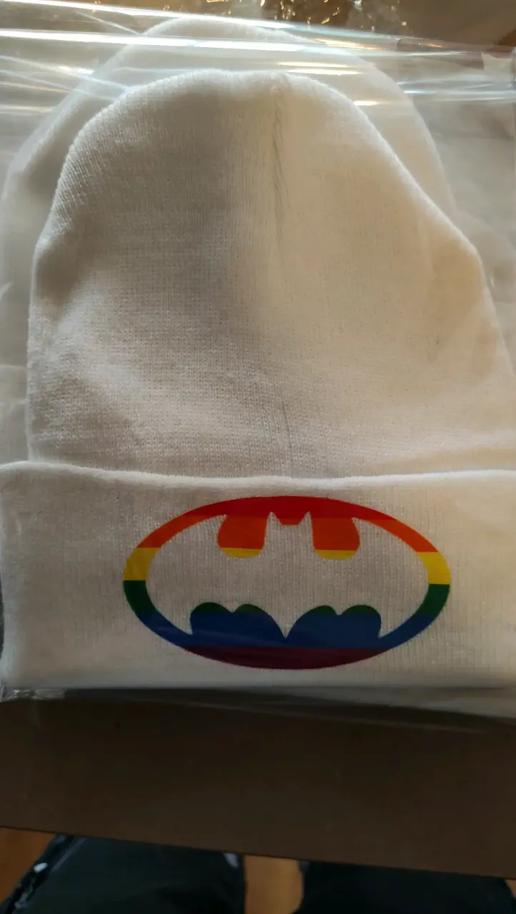 Gorro blanco con estampado colorido - 4