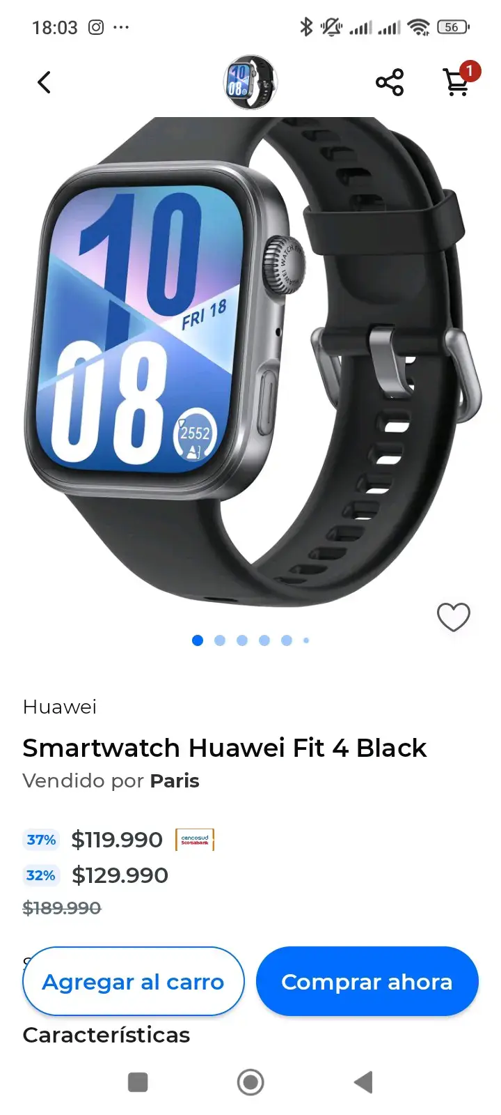 Smartwatch Huawei Fit 4 nuevo - 6
