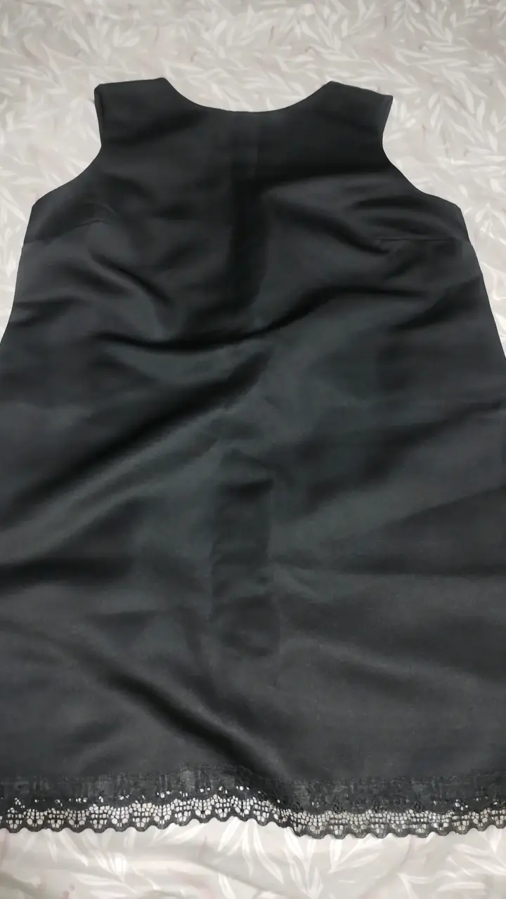 Vestido negro con encaje - 2