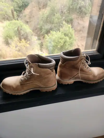 Botas de cuero beige - miniatura 3