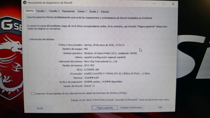 Laptop MSI gaming con teclado incluido - 6