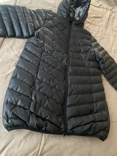 Parka negra acolchada - miniatura 1