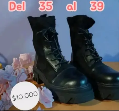 Botas negras talla 35 a 39 - miniatura 1