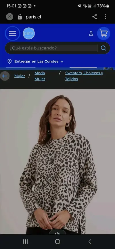 Suéter estampado leopardo - miniatura 2