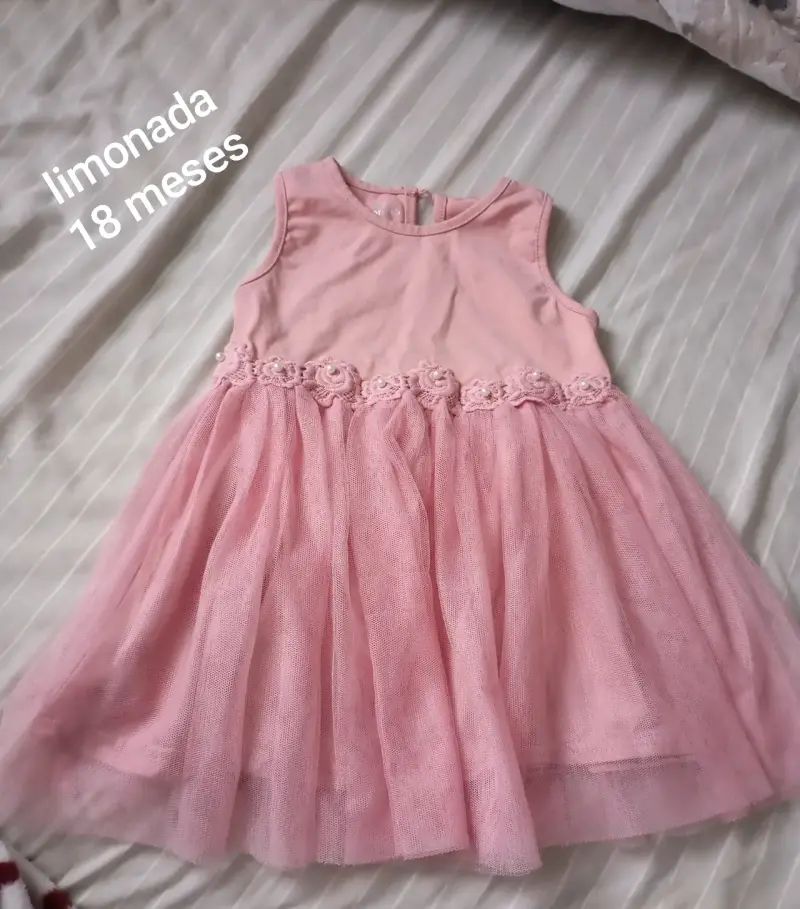 Vestido rosado Limonada - 1