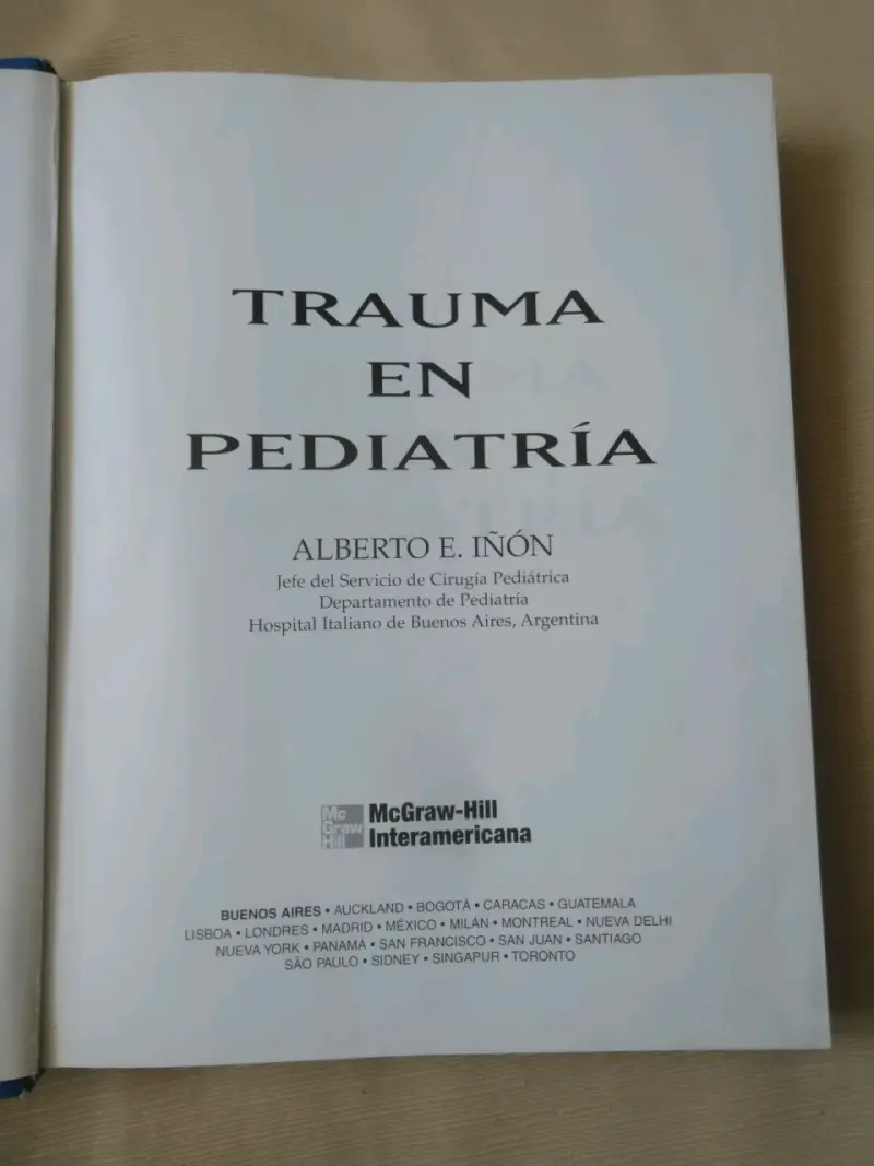 Libro de medicina Trauma en Pediatría - 2