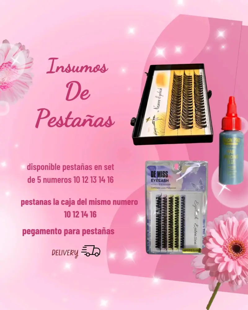 Set de Pestañas y Pegamento