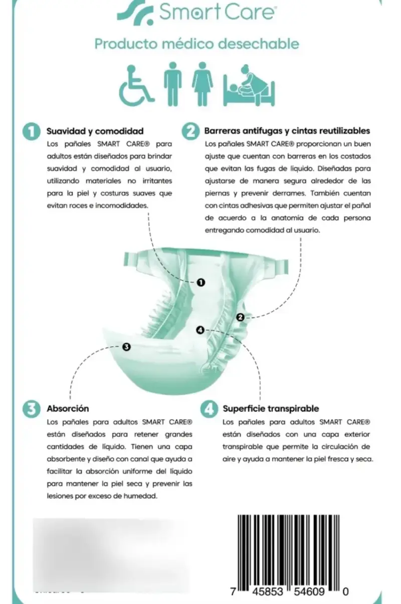 Pañales para adultos Smart Care L - 2