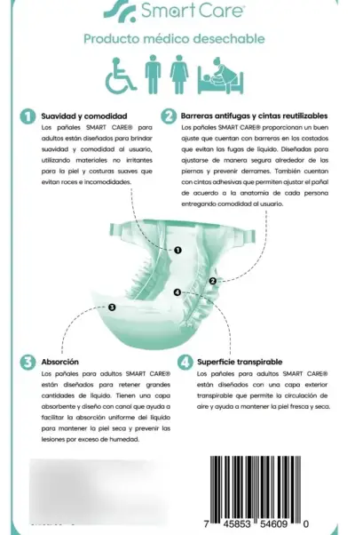 Pañales para adultos Smart Care L - miniatura 2