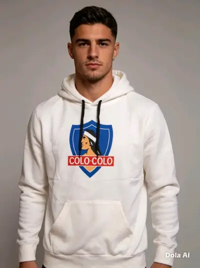 Polerón blanco Colo-Colo - miniatura 1