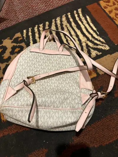 Mochila blanca Michael Kors - miniatura 4