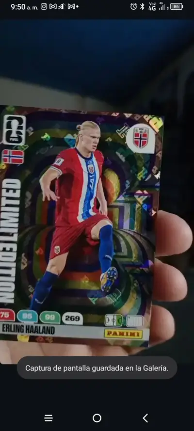 Tarjeta edición limitada Panini - miniatura 2