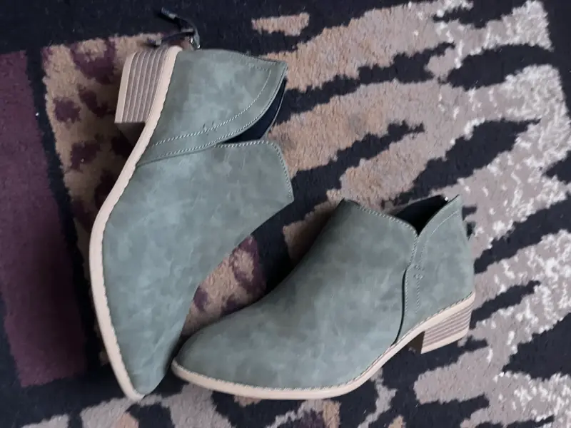 Botines verde oscuro mujer - 3