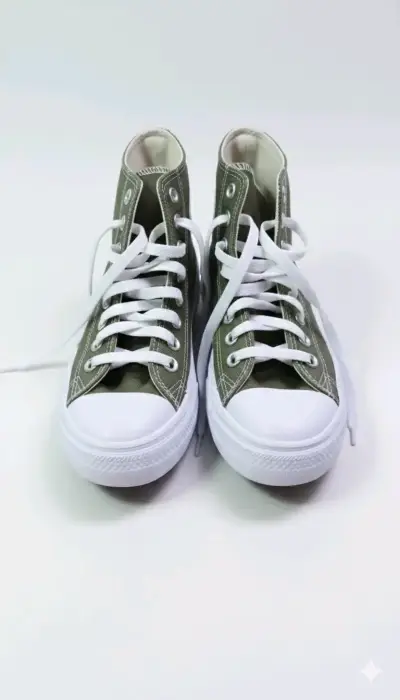Zapatillas converse altas verde olivo - miniatura 1