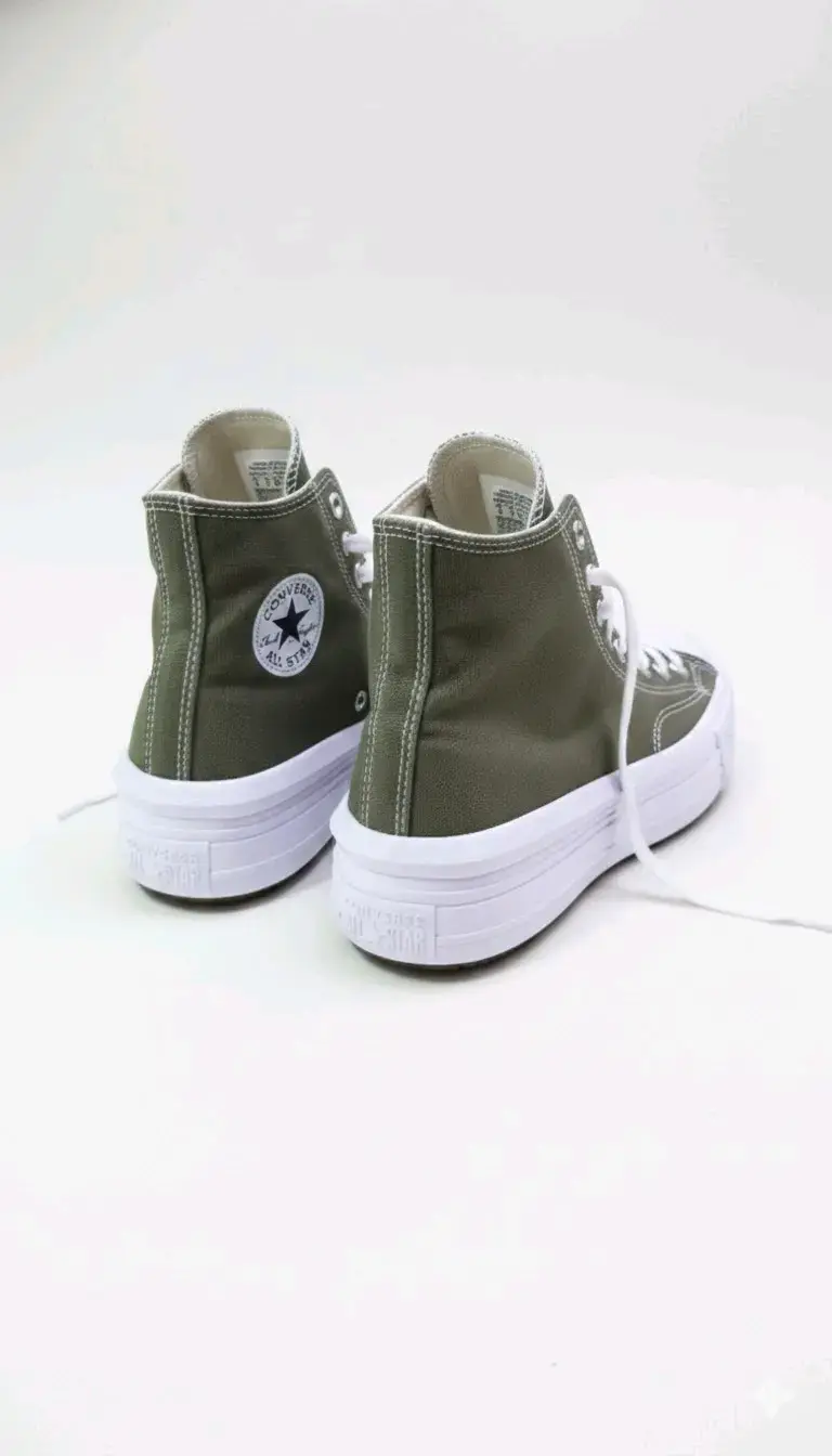Zapatillas converse altas verde olivo - 3