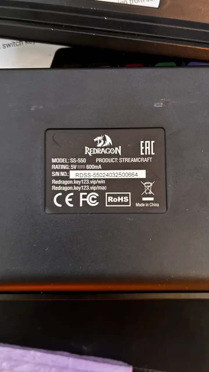 Redragon Streamcraft SS550 15 teclas - 3