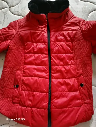 Chaqueta acolchada roja mujer - miniatura 1