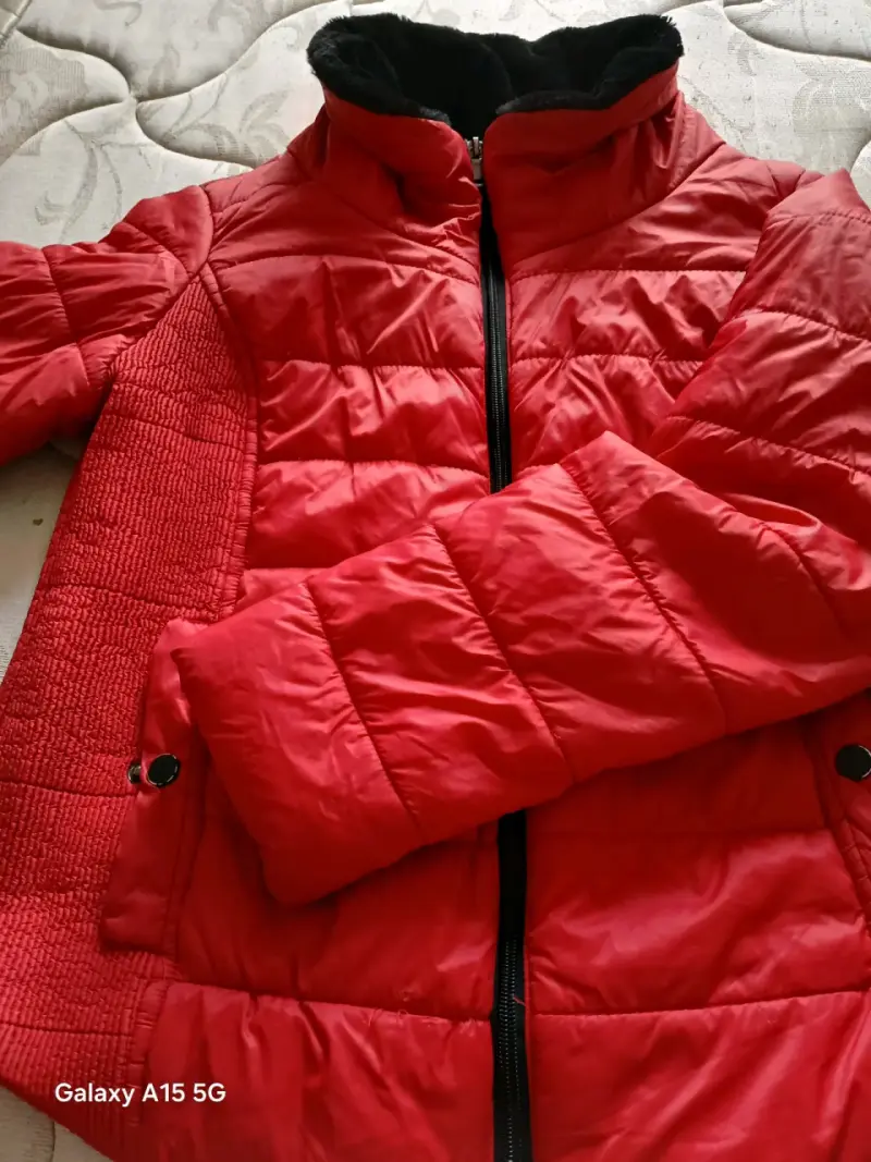 Chaqueta acolchada roja mujer - 2