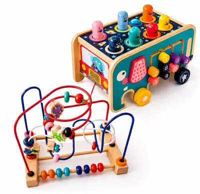 Ser de Juguetes de madera infantil - miniatura 1