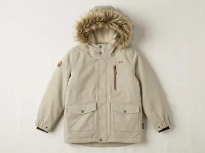 Parka beige con capucha Lippi talla 7-8 años - miniatura 1