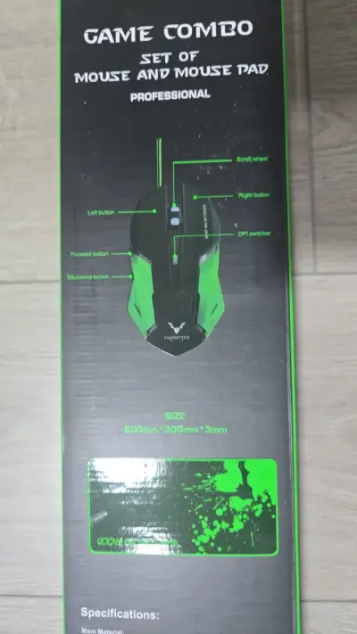 Mouse pad + Mouse Gamer nuevo - miniatura 4