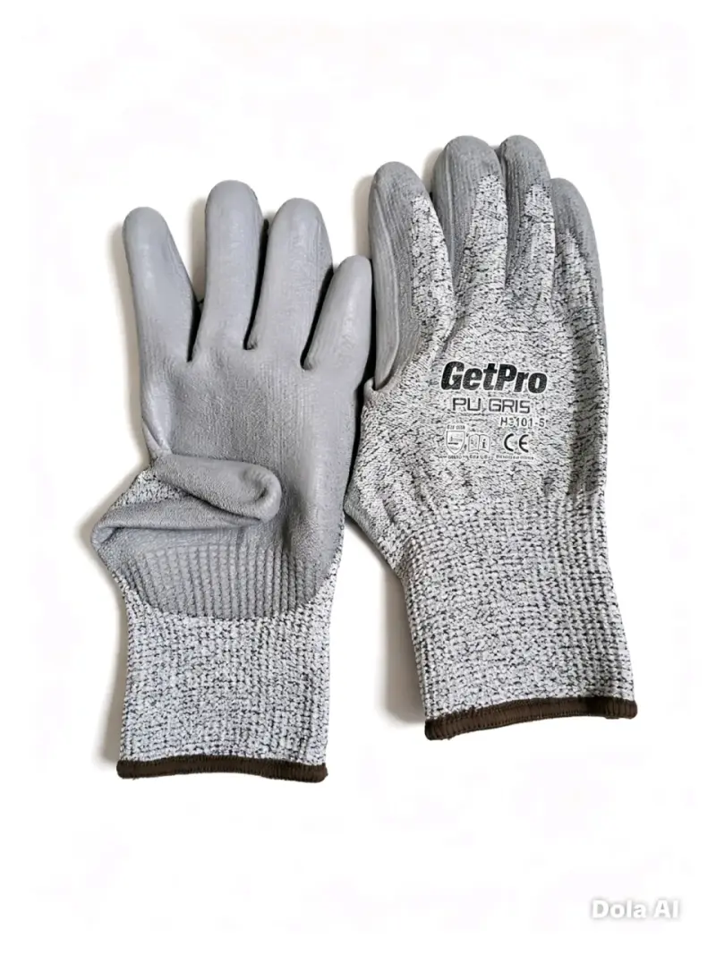 Guantes de trabajo GetPro PU Gris - 1