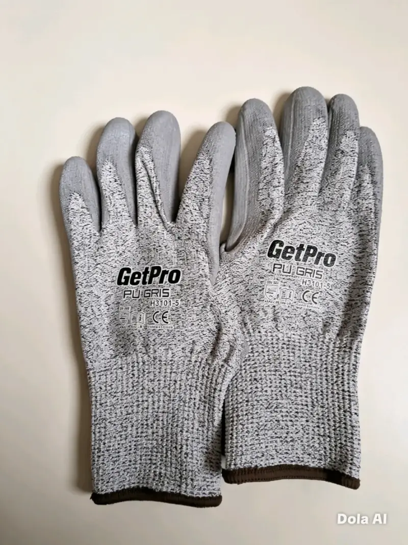 Guantes de trabajo GetPro PU Gris - 2