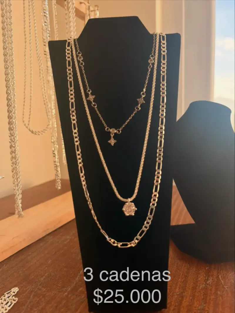 Collar trenzado de plata - 2