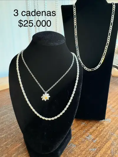 Collar trenzado de plata - miniatura 4