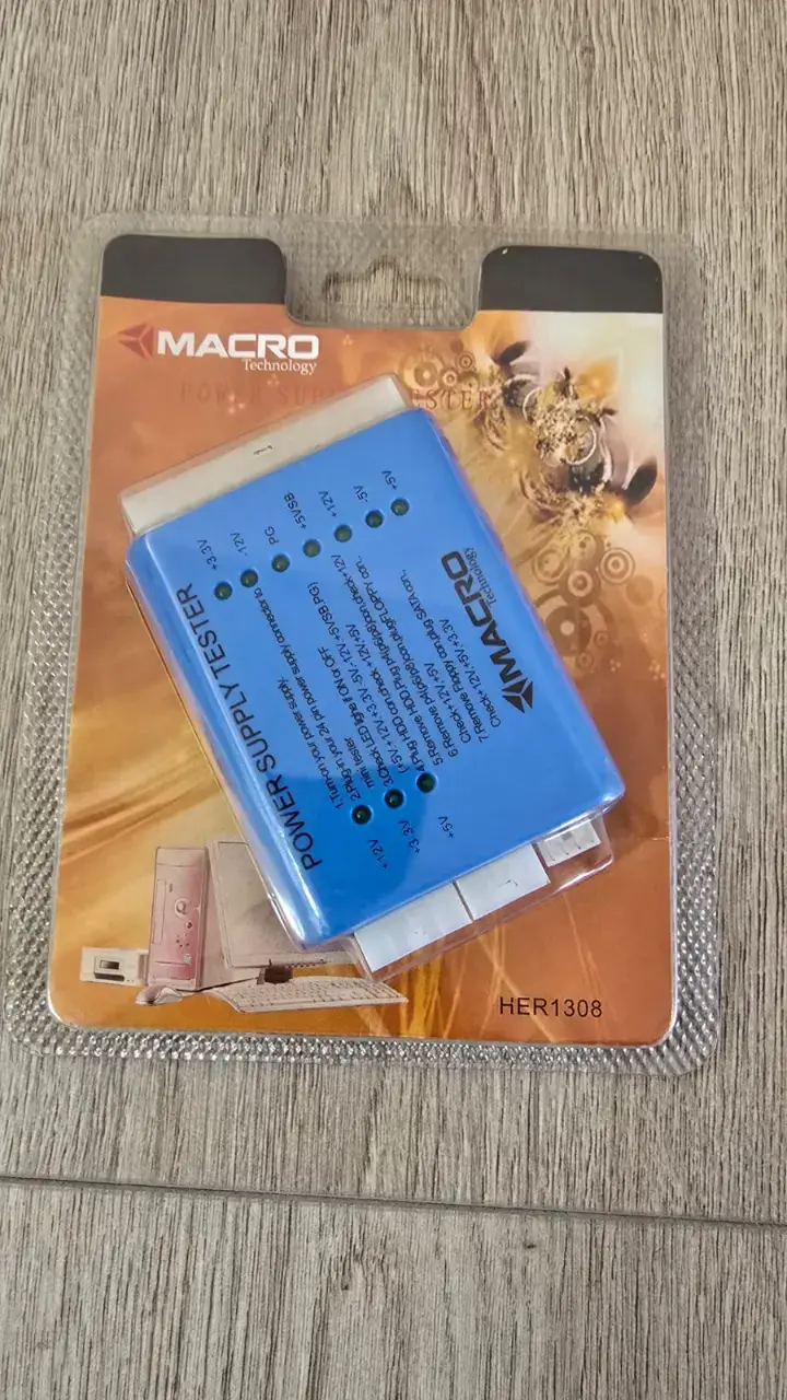 Probador de fuente de poder PC ATX MACRO - 1