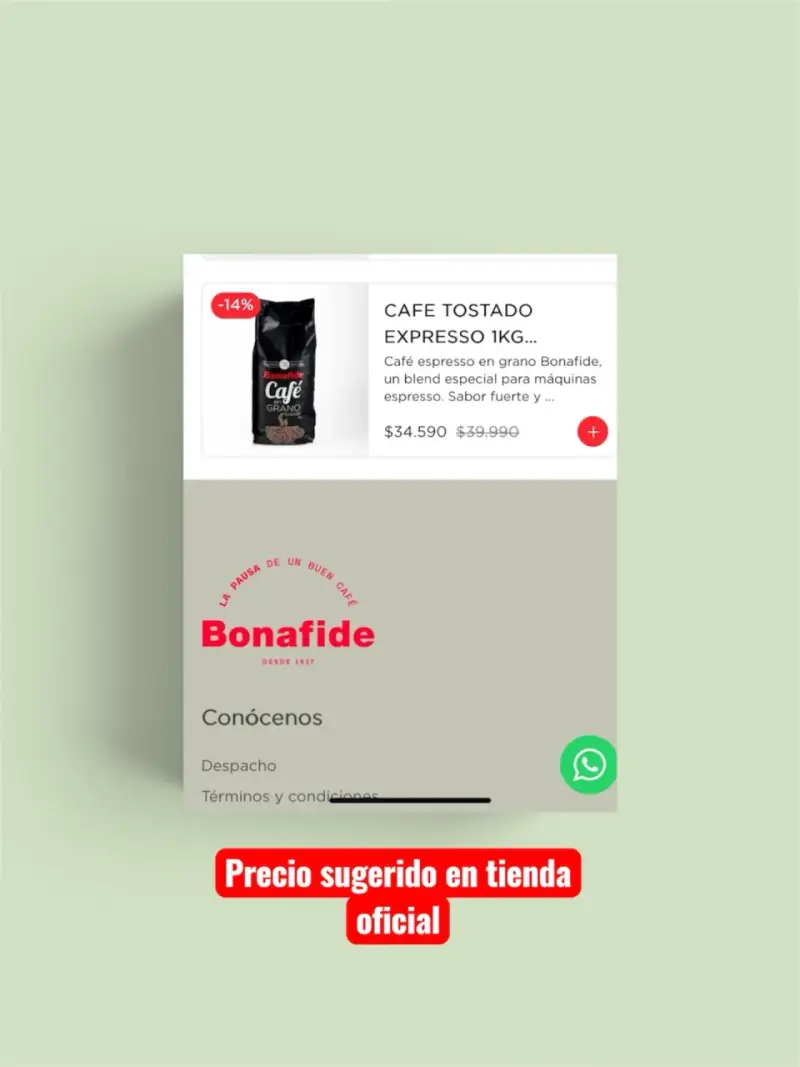 Café en grano Bonafide 1kg - 2