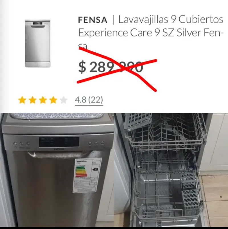 Lavavajillas Fensa acero inoxidable - 1