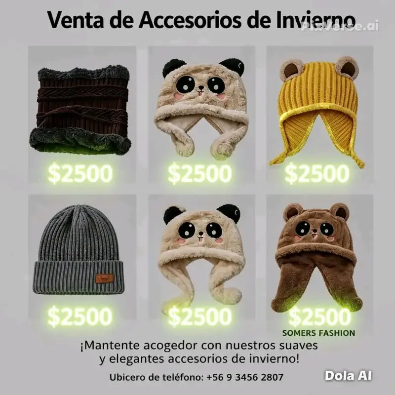 Gorrito infantil diseño panda
