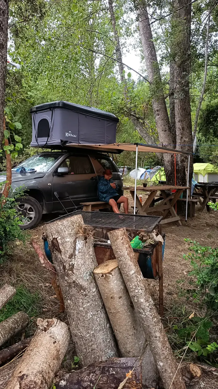 Carpa de techo para auto + Toldo lateral - 1