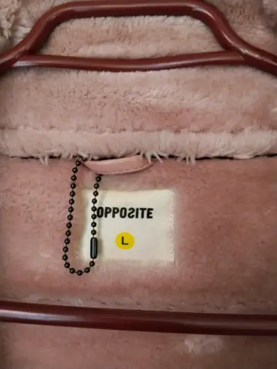 Chaqueta de piel sintética rosa - miniatura 3