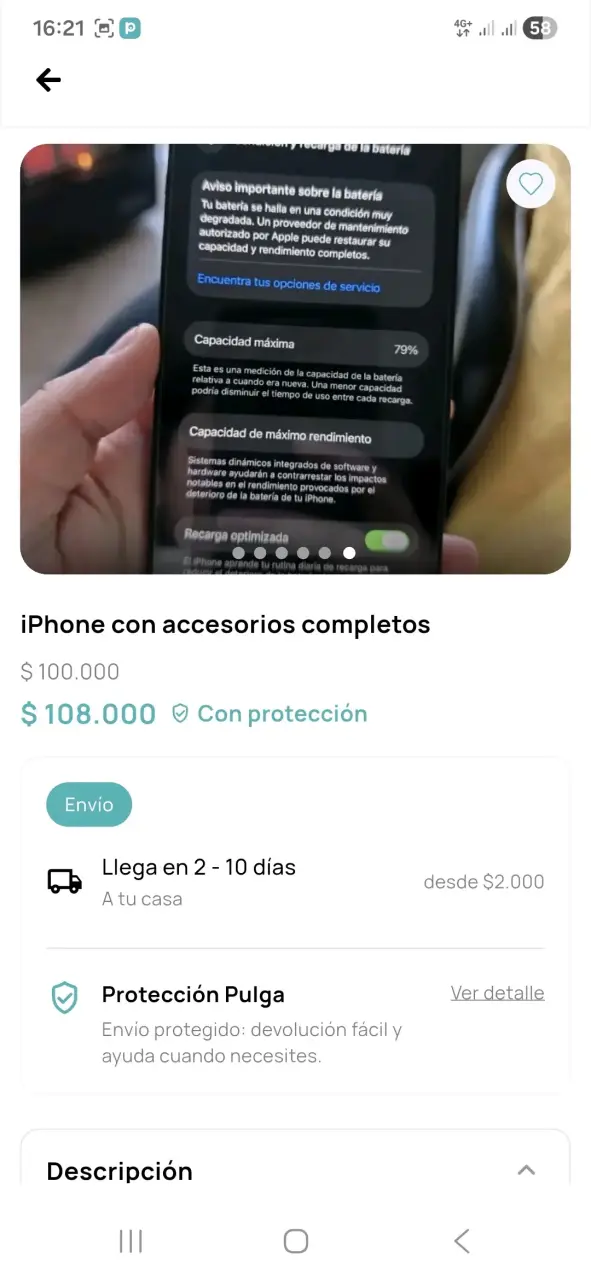 iPhone con pantalla dañada - 2