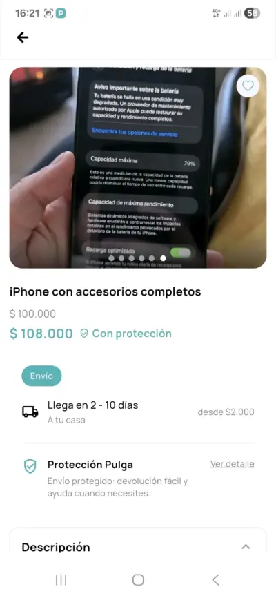 iPhone con pantalla dañada - miniatura 2