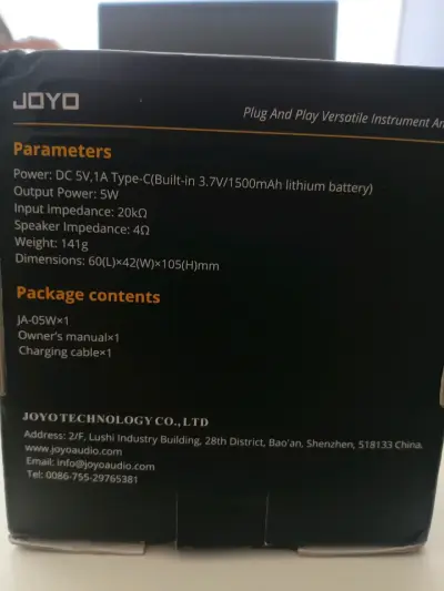 Amplificador Joyo JA-05W rojo - miniatura 6