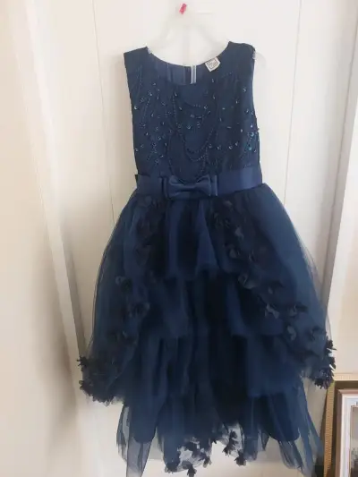 Vestido de fiesta azul niño - miniatura 1